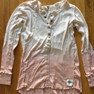Free People ombré Henley. Size small.